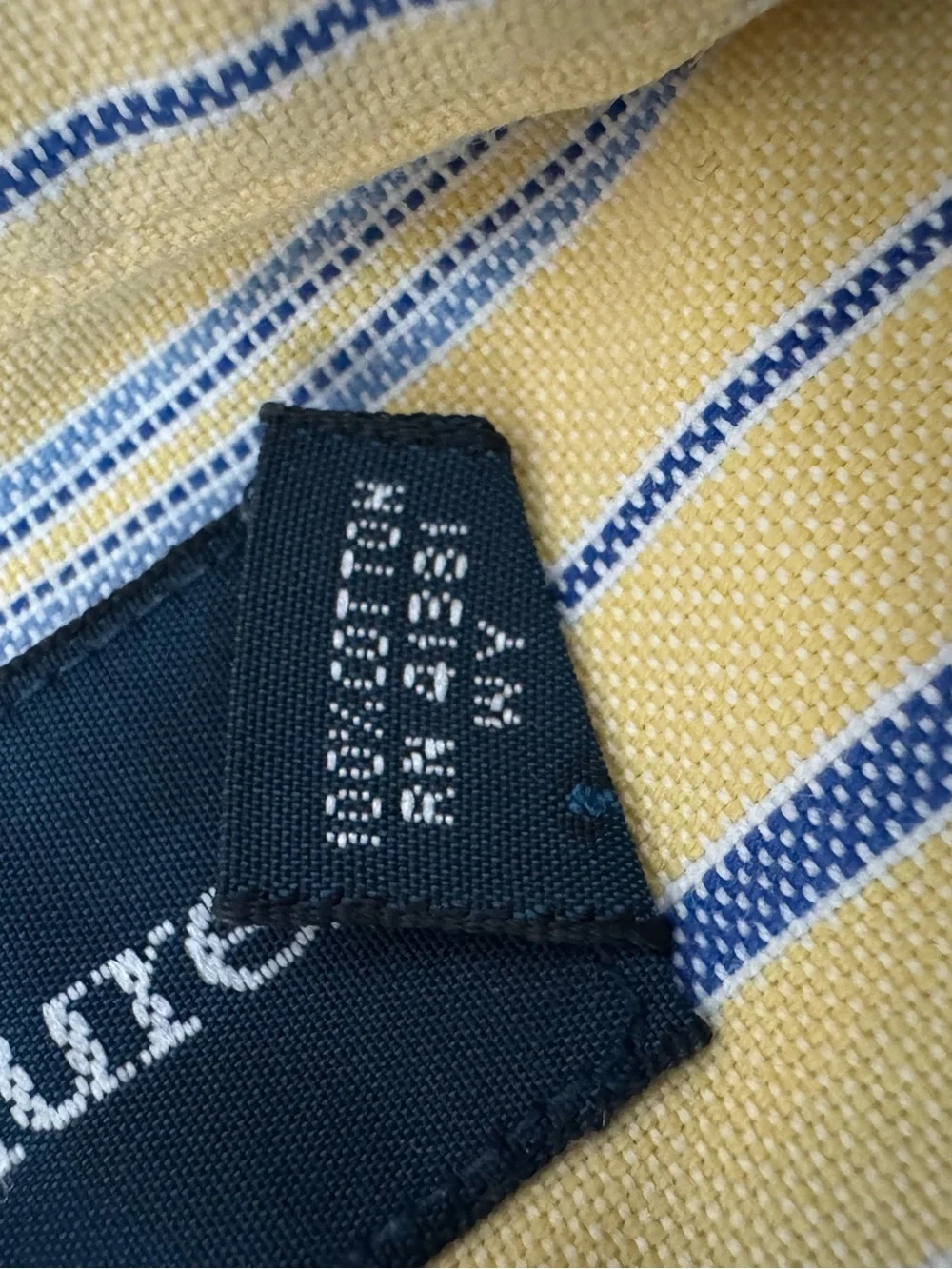 Ralph Lauren Yellow Striped Button-Up Shirt